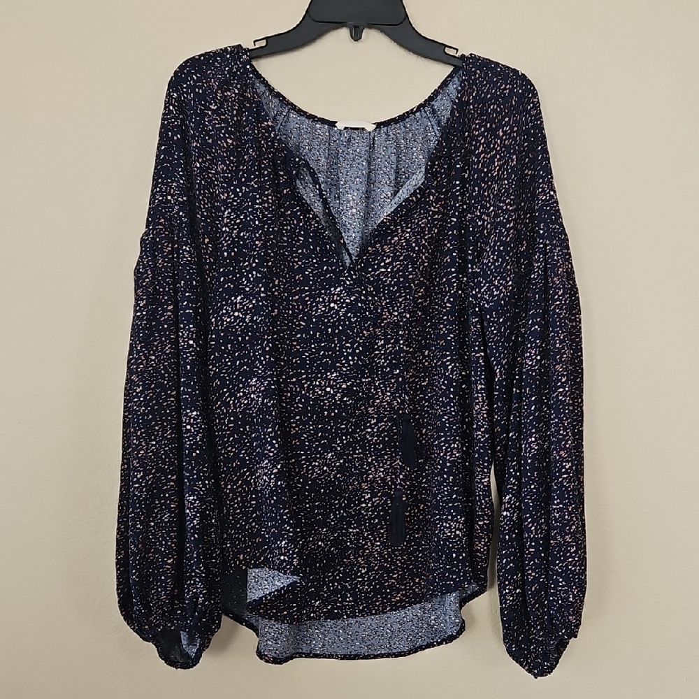 Lovestitch Midnight Speckled Blouse Large‎